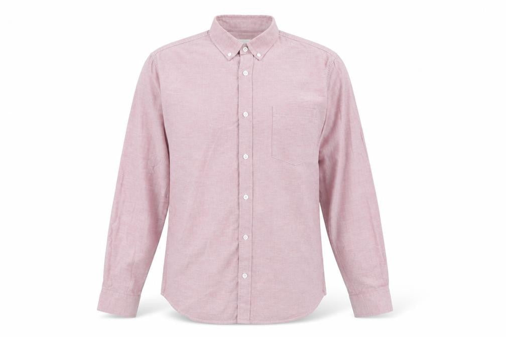 Mens UK Size L Burton Pink  Button-Up Long Sleeve Casual Shirt