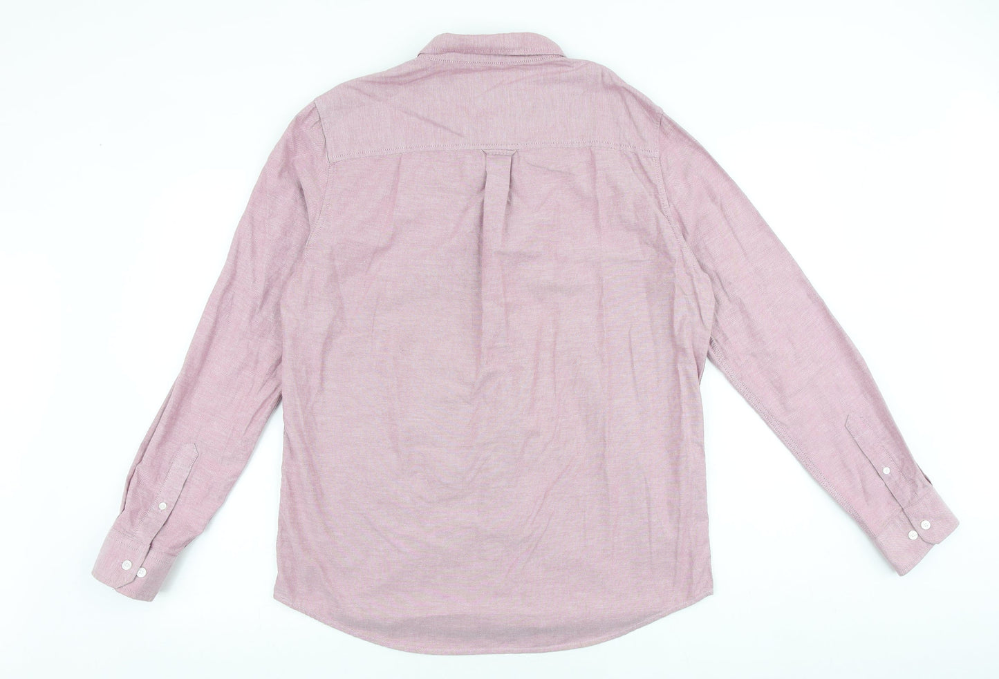 Mens UK Size L Burton Pink  Button-Up Long Sleeve Casual Shirt