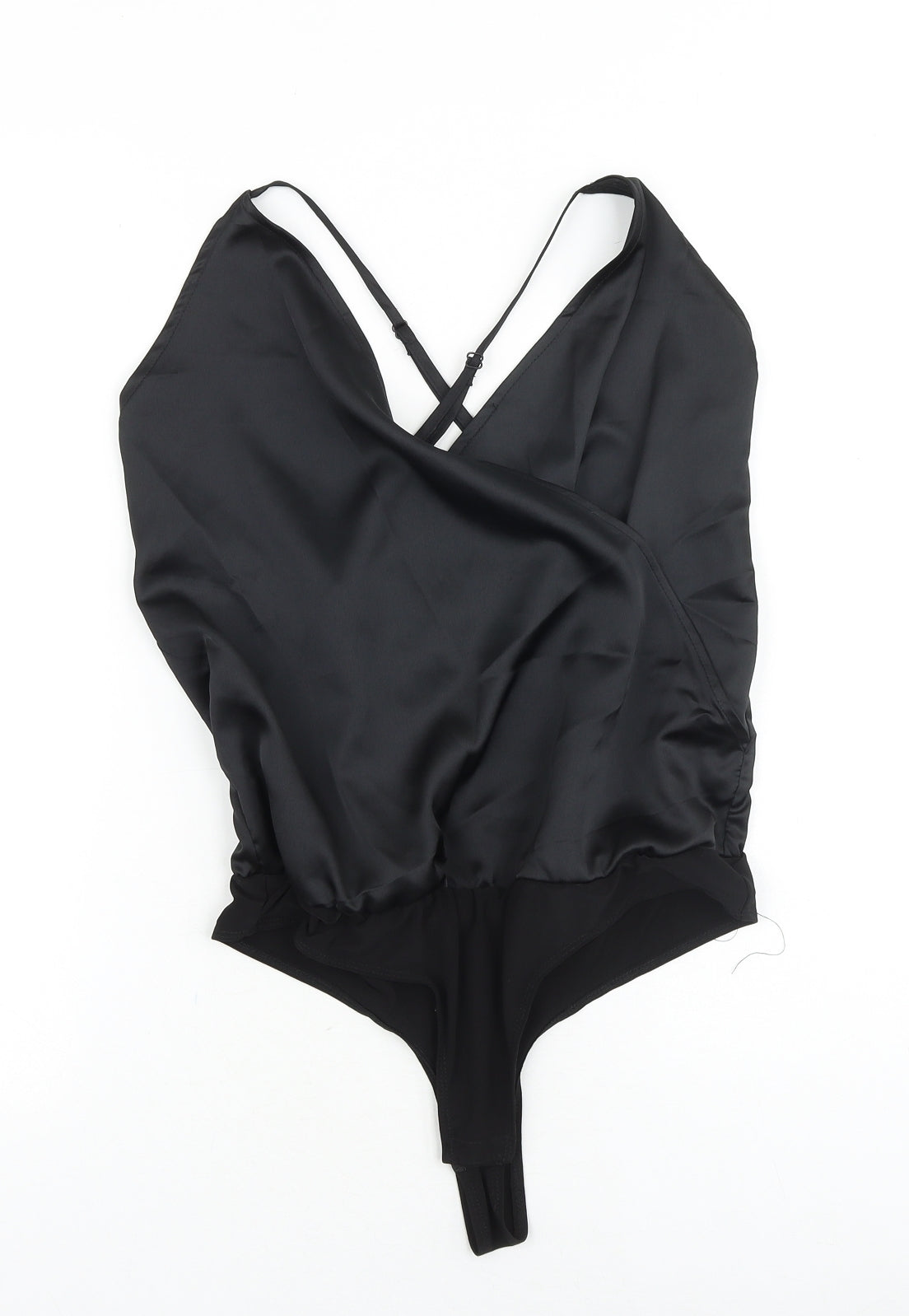 Womens UK Size 10 ASOS One-Piece Black Bodysuit