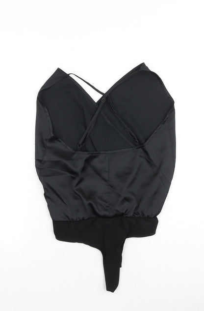 Womens UK Size 10 ASOS One-Piece Black Bodysuit