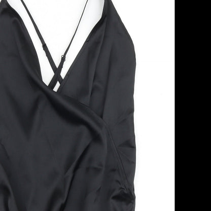 Womens UK Size 10 ASOS One-Piece Black Bodysuit