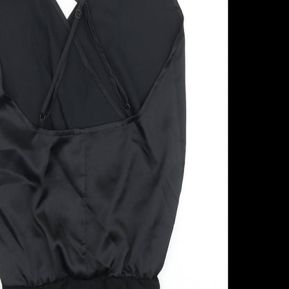 Womens UK Size 10 ASOS One-Piece Black Bodysuit