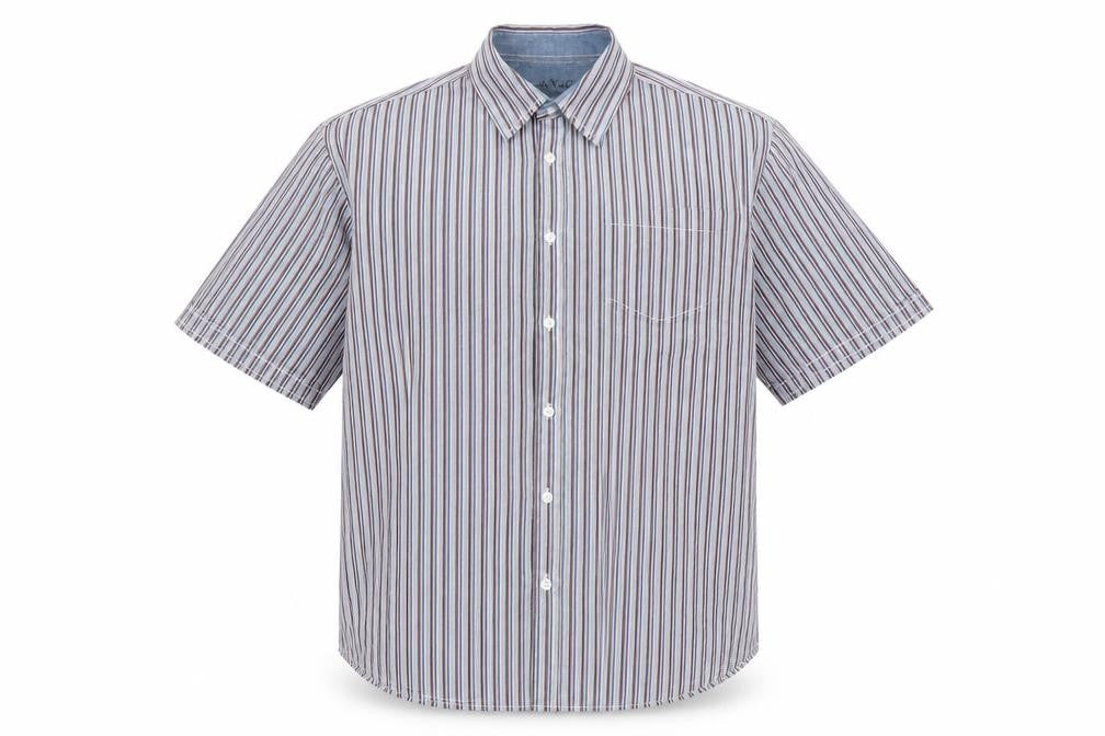 Mens UK Size L Oak valley Multicoloured  Button-Up Short Sleeve Casual Shirt