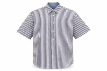 Mens UK Size L Oak valley Multicoloured  Button-Up Short Sleeve Casual Shirt