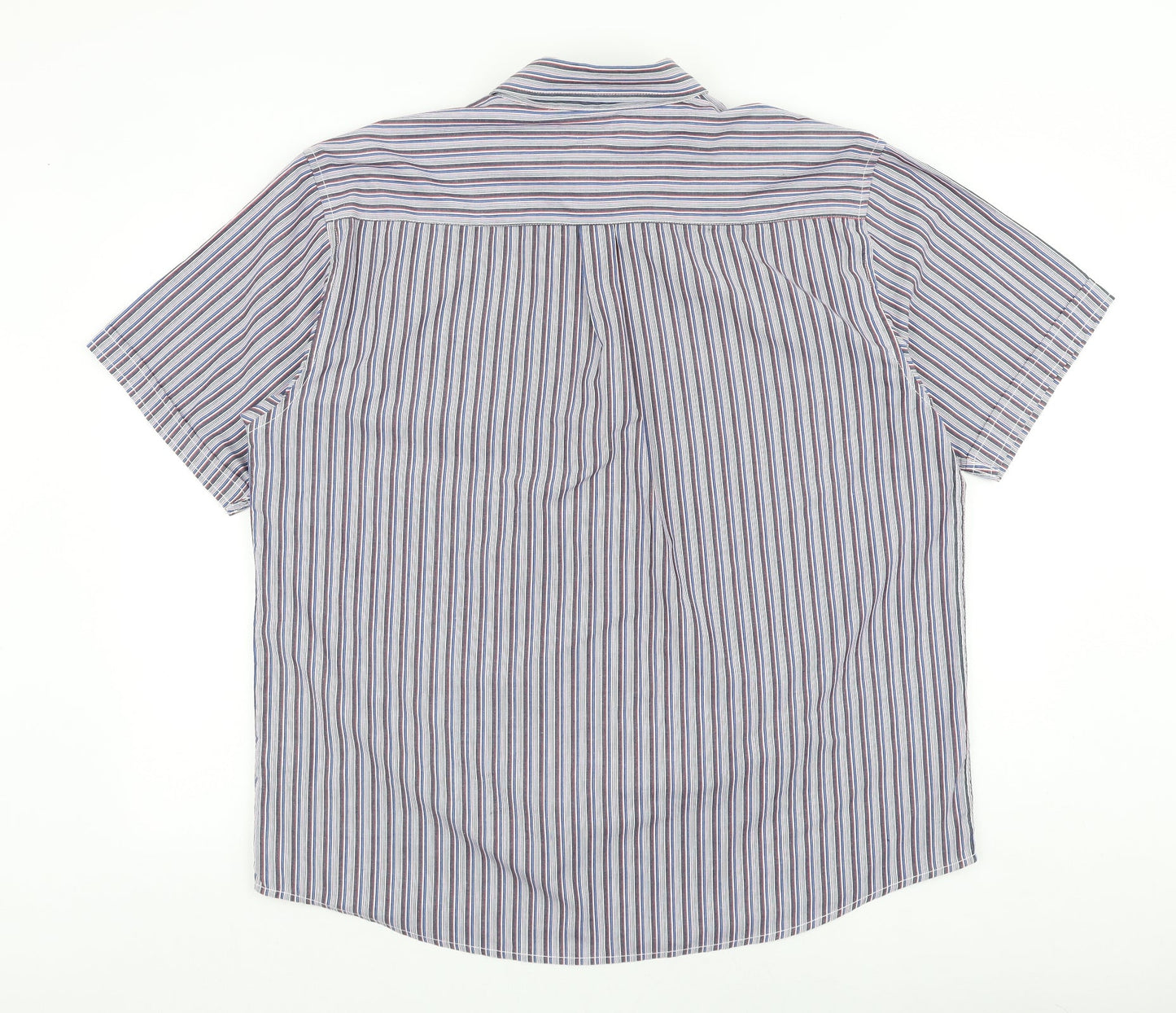 Mens UK Size L Oak valley Multicoloured  Button-Up Short Sleeve Casual Shirt