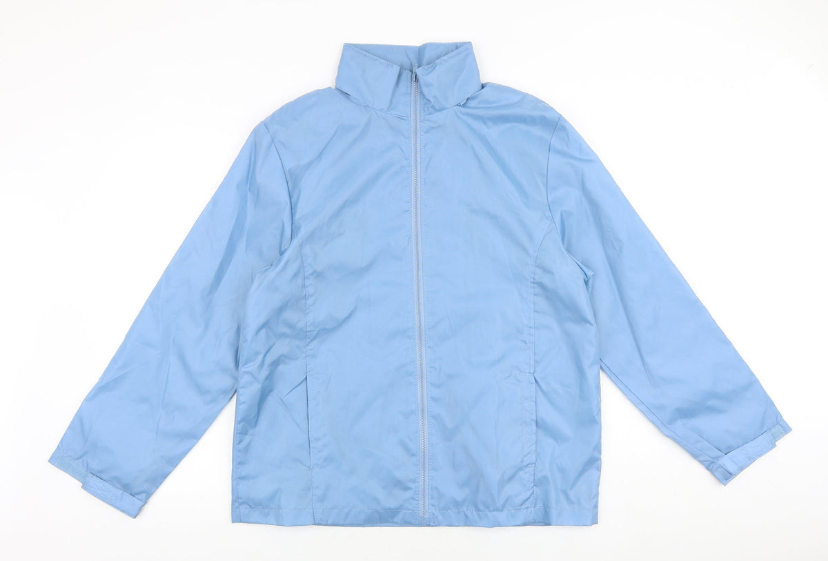 Newille Womens Blue Jacket Size 10 Zip