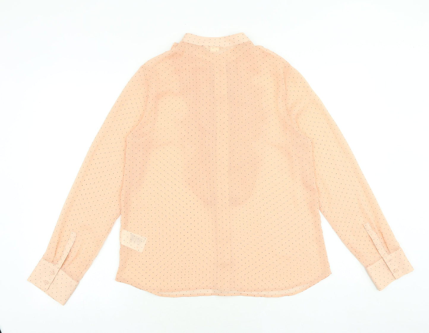Womens UK Size 8 H&M Pink Basic Button-Up