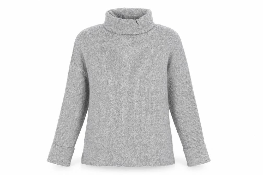 Womens UK Size L Papaya Grey Pullover Jumper