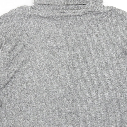 Womens UK Size L Papaya Grey Pullover Jumper