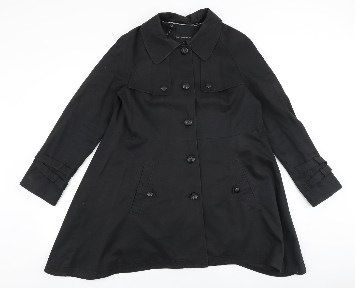 Limited collection Womens Black Jacket Size 12 Button