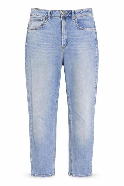 ASOS Womens Blue Cotton Straight Jeans Size 30 in Regular Zip