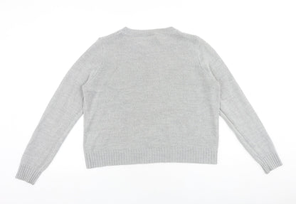 Womens UK Size M H&M Grey Pullover Jumper