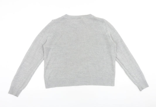 Womens UK Size M H&M Grey Pullover Jumper