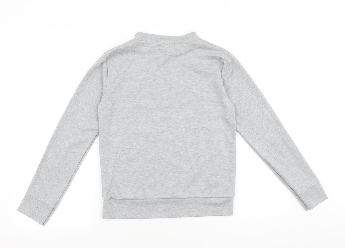 Great Feeling Womens Grey Polyester Pullover Sweatshirt Size S Pullover - Vogue