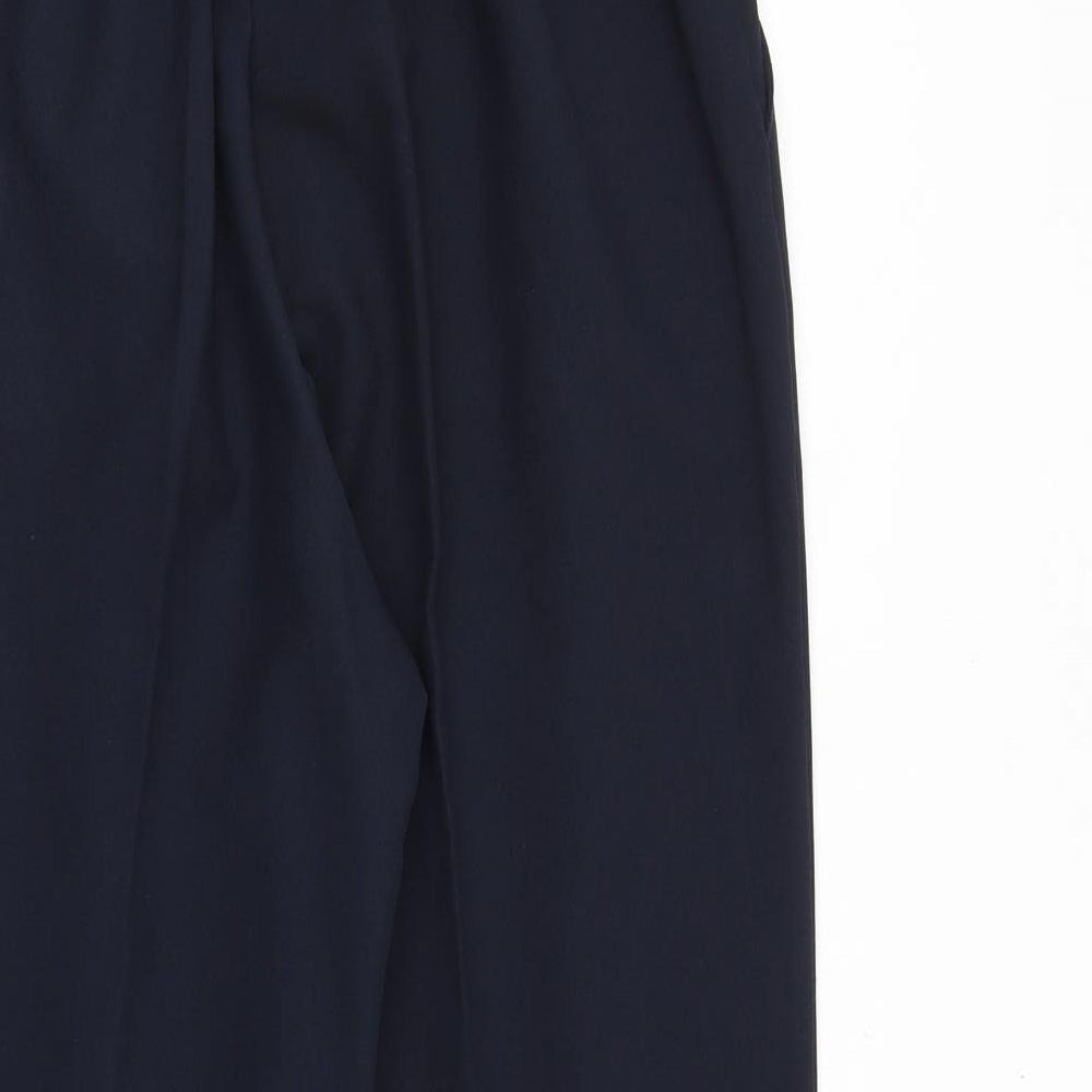 Classics Womens Blue Polyester Trousers Size 14 Regular