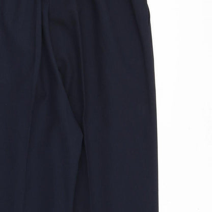 Classics Womens Blue Polyester Trousers Size 14 Regular