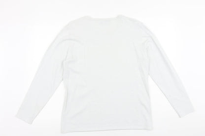Womens UK Size L Mudflower Silver Pullover Jumper