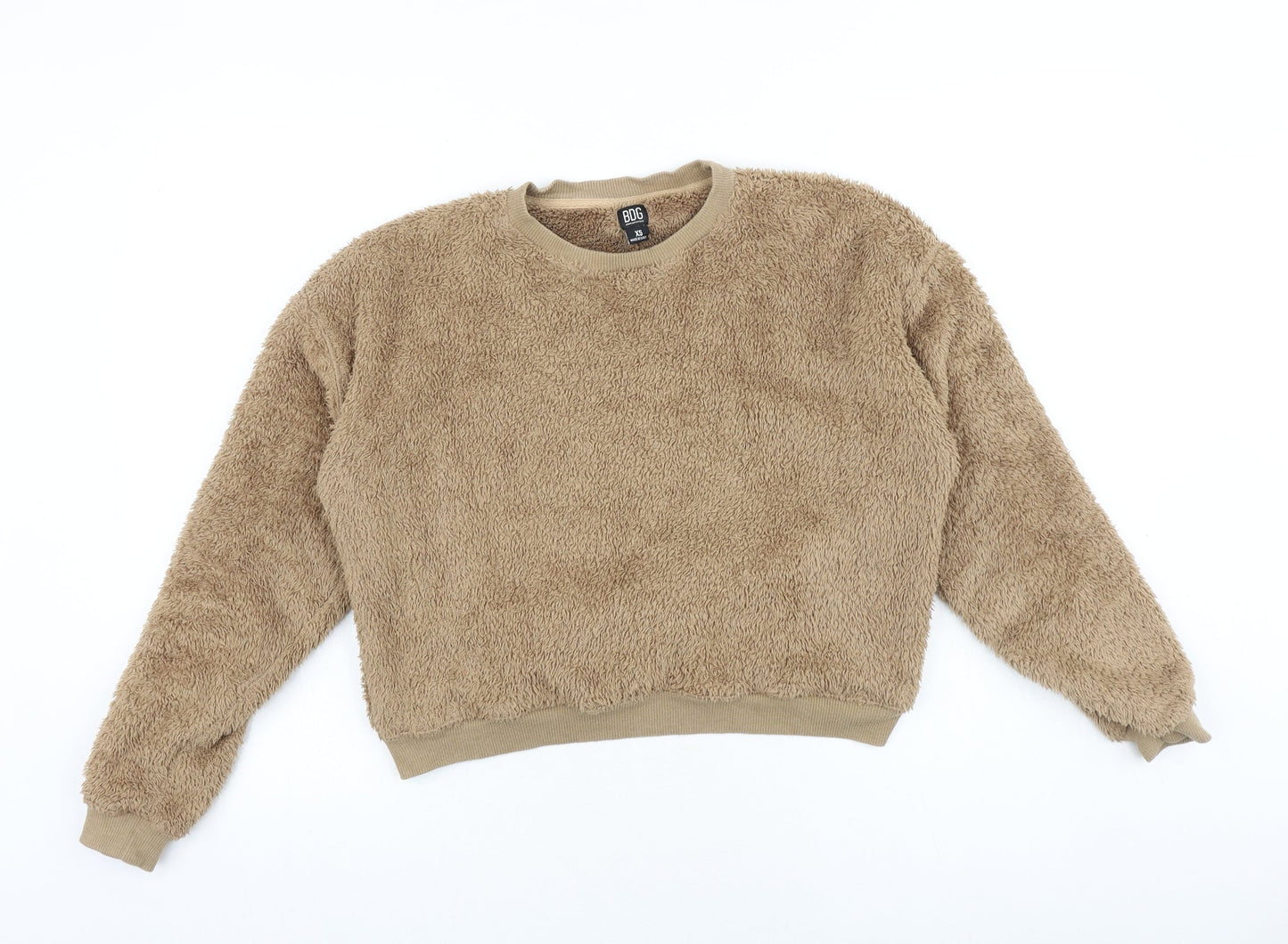 BDG Womens Brown Polyester Pullover Sweatshirt Size XS Pullover