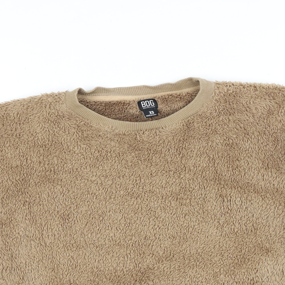 BDG Womens Brown Polyester Pullover Sweatshirt Size XS Pullover