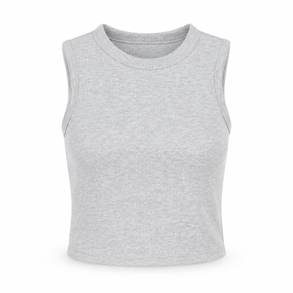 Womens UK Size S SheIn Grey Basic Tank