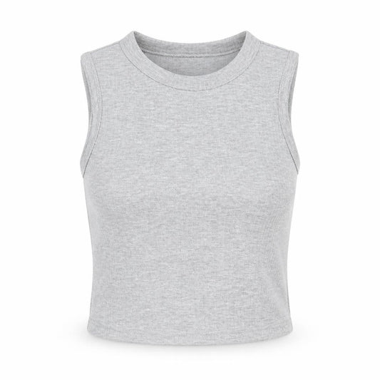 Womens UK Size S SheIn Grey Basic Tank