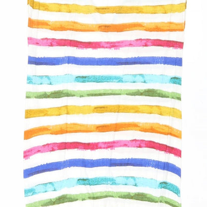Pepe Jeans London Womens Multicoloured Striped Viscose Tank Dress Size XS V-Neck Pullover