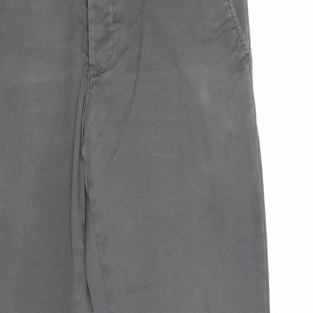 Denim & Co. Mens Grey Cotton Straight Jeans Size 32 in Slim Buckle