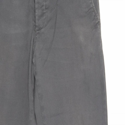 Denim & Co. Mens Grey Cotton Straight Jeans Size 32 in Slim Buckle