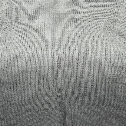 BHS Womens Grey Collared Acrylic Cardigan Jumper Size 8 - Ombré