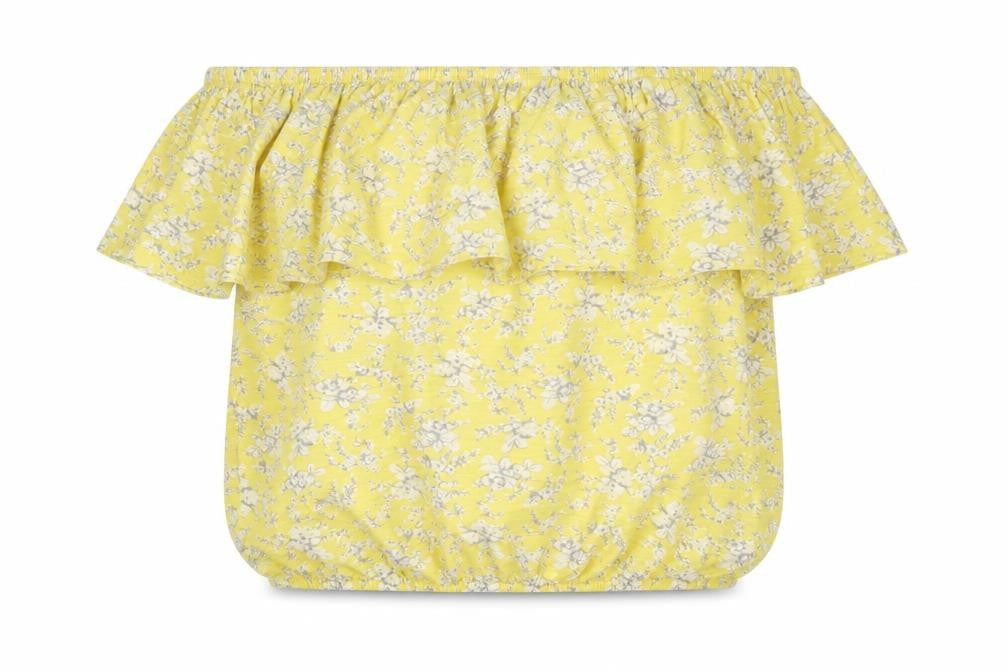Womens UK Size 14 NEXT Yellow Basic Blouse