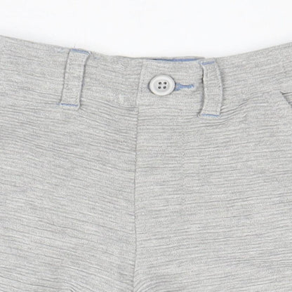 NEXT Boys Grey Cotton Chino Shorts Size 2-3 Years Regular