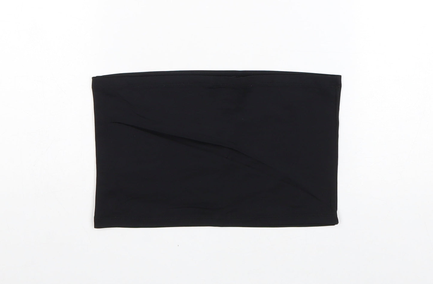Womens UK Size L Mango Black Cropped Tank