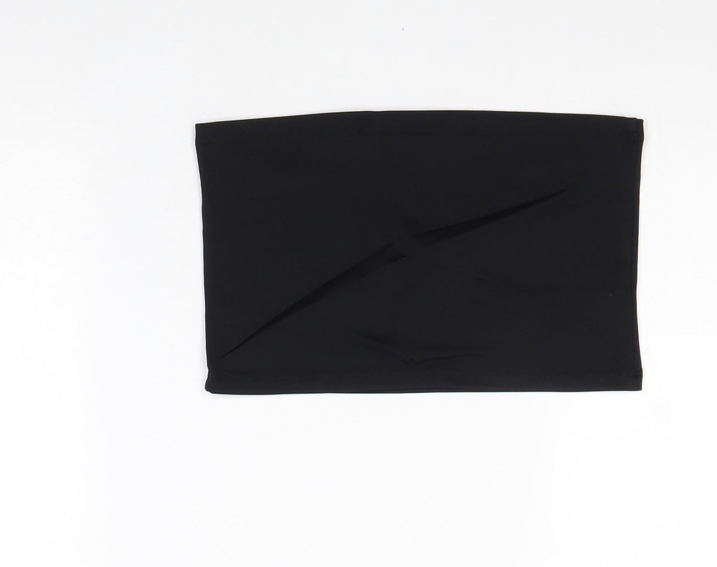 Womens UK Size L Mango Black Cropped Tank