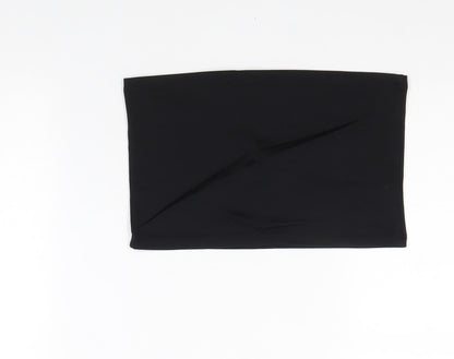 Womens UK Size L Mango Black Cropped Tank