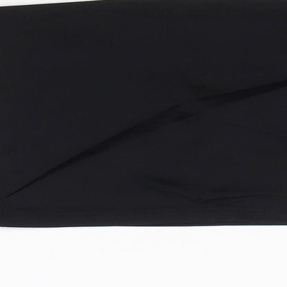 Womens UK Size L Mango Black Cropped Tank