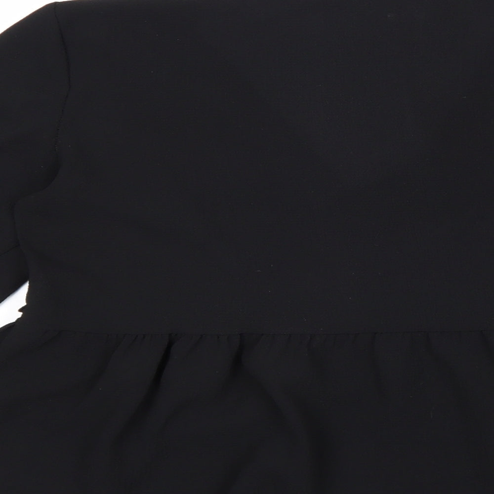 Boohoo Womens Beige Polyester Basic Blouse Size 10 V-Neck