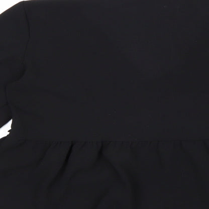 Boohoo Womens Beige Polyester Basic Blouse Size 10 V-Neck