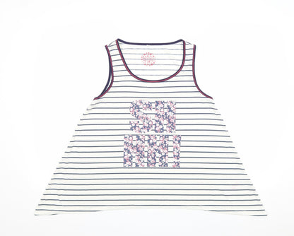 Womens UK Size 14 Debenhams Ivory Basic Tank