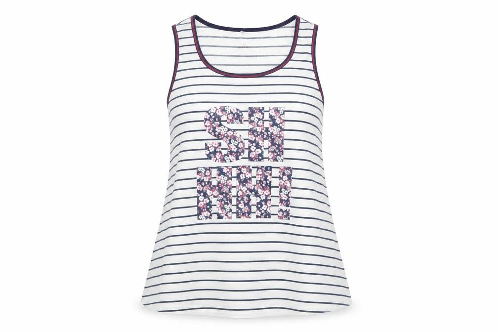 Womens UK Size 14 Debenhams Ivory Basic Tank