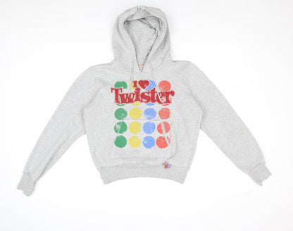 Famous Forever Womens Grey Cotton Pullover Hoodie Size XL Pullover - Twister