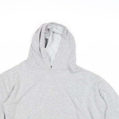 Malaika Womens Grey Cotton Pullover Hoodie Size XL Pullover