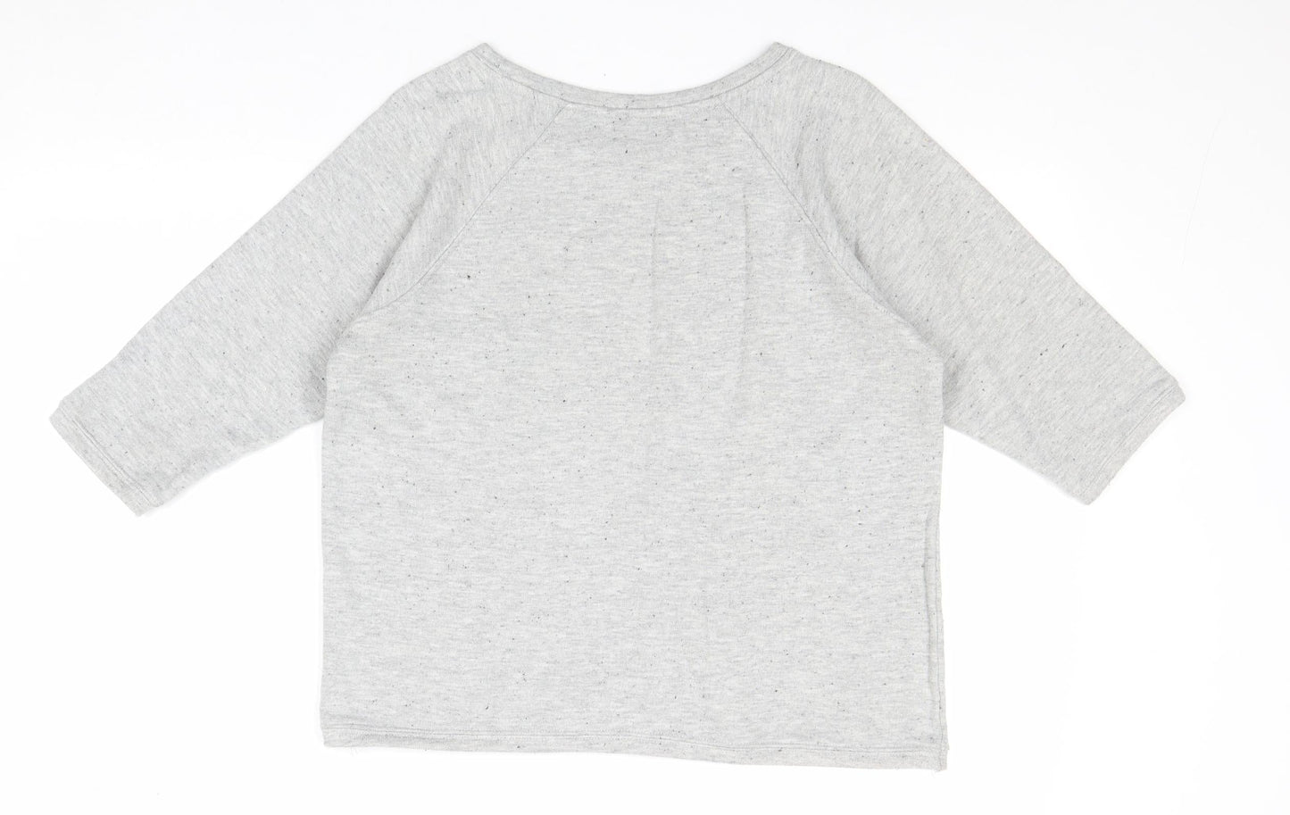 Internacionale Womens Grey Polyester Pullover Sweatshirt Size 12 Pullover - J'Adore J'Aime L'Amour