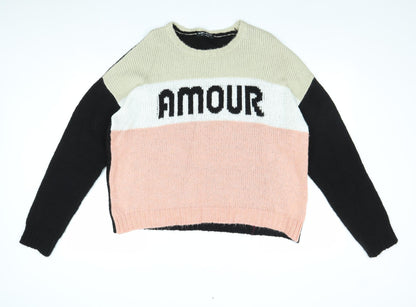 Womens UK Size 14 Select Multicoloured Pullover Jumper
