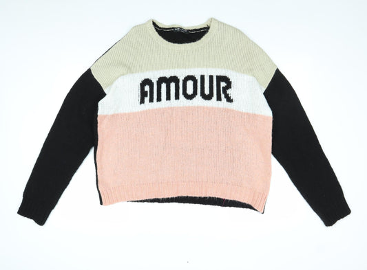 Womens UK Size 14 Select Multicoloured Pullover Jumper