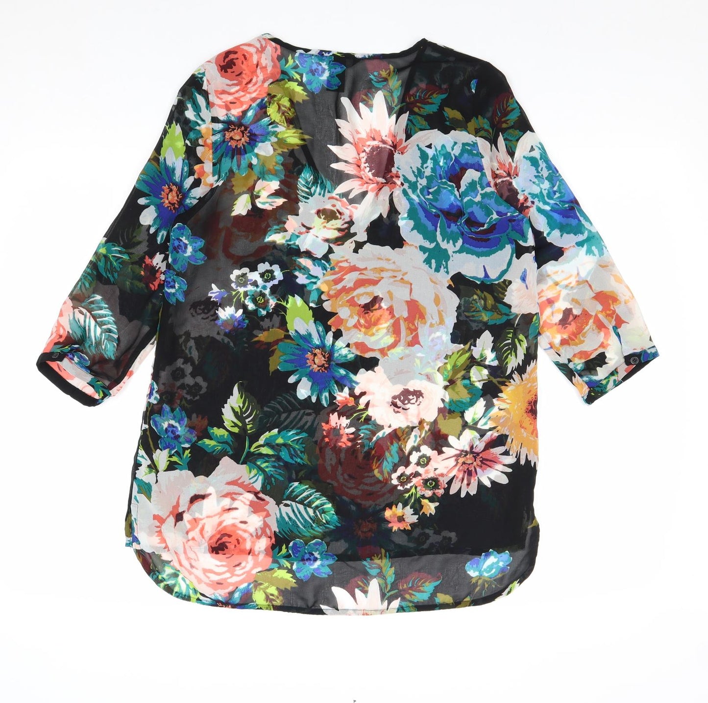 Womens UK Size 6 H&M Black Basic Blouse