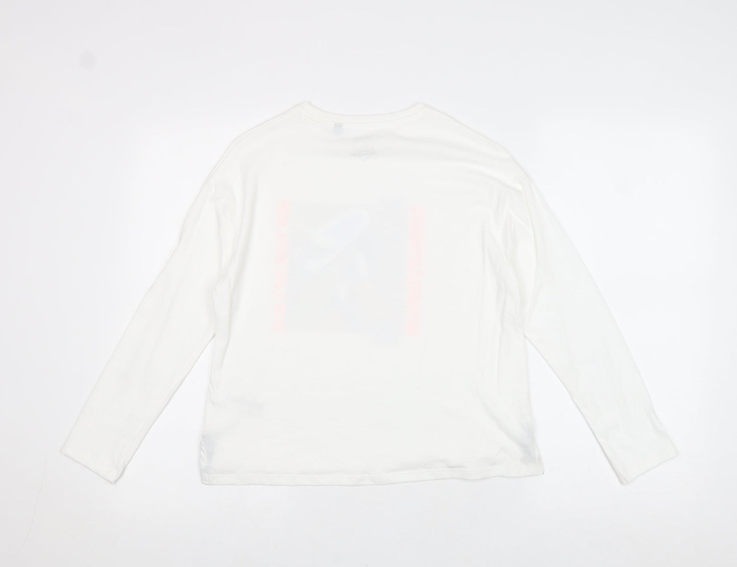 NEXT Boys White 100% Cotton Pullover T-Shirt Size 11 Years Crew Neck Pullover