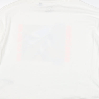 NEXT Boys White 100% Cotton Pullover T-Shirt Size 11 Years Crew Neck Pullover