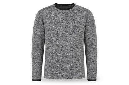 DS Mens Black Round Neck Acrylic Pullover Jumper Size L Long Sleeve
