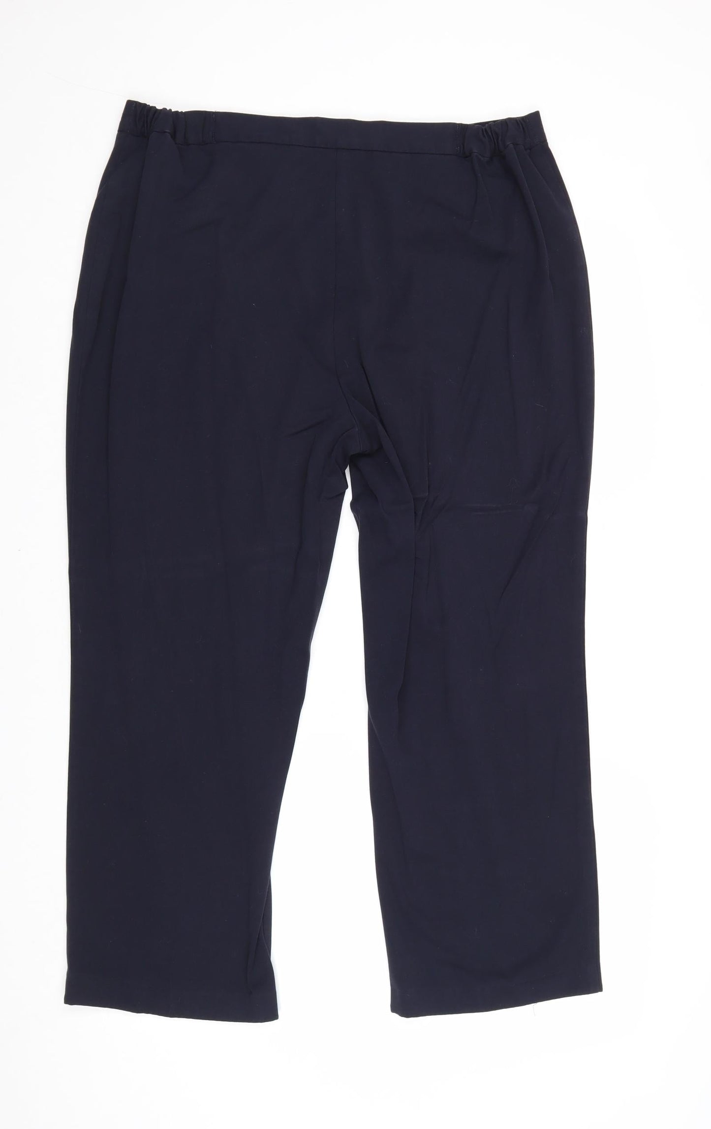 Womens UK Size 16 Marks and Spencer Regular Fit Carrot Blue Trousers