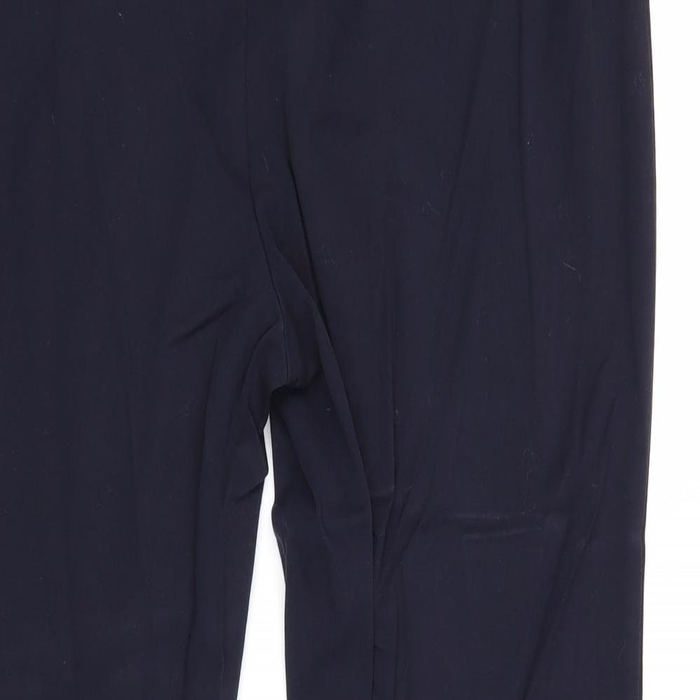 Womens UK Size 16 Marks and Spencer Regular Fit Carrot Blue Trousers